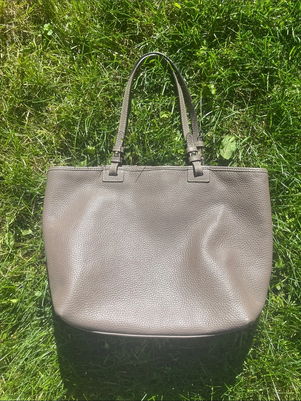 Dooney & Bourke Brown Pebbled Leather Tote